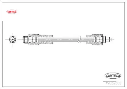 Fren hortumu on vaneo w414 02 05 corteco a4144280035 resmi