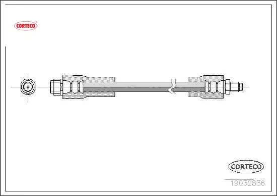 Fren hortumu on vaneo w414 02 05 corteco a4144280035 resmi