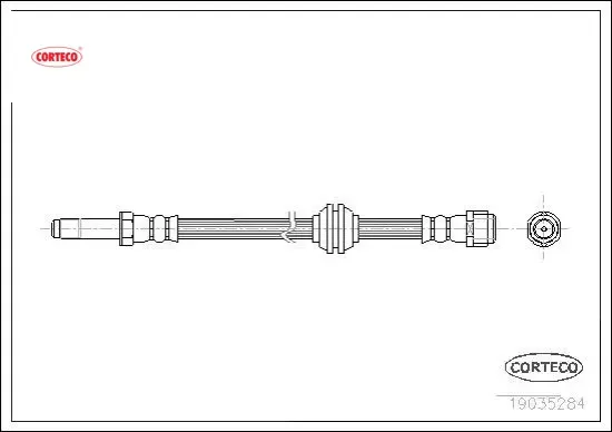 Fren hortumu on mercedes vıto w639 03 corteco a6394280835 resmi