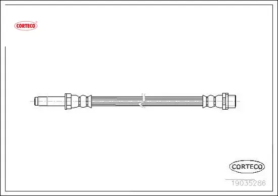 Fren hortumu arka sprınter b906 . Crafter 30-35-50 corteco a9064280435/ 2e0611707c resmi