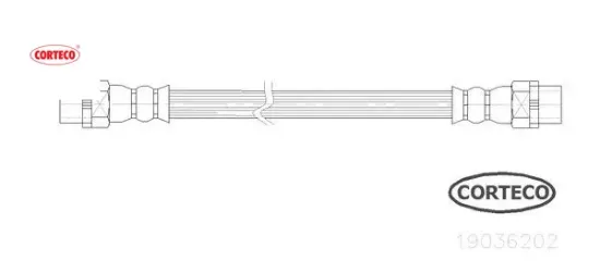 Fren hortumu arka bmw e81 e82 e87 e88 e90 e91 e92 e93 e84 corteco 34306798523 resmi