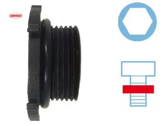 Karter tapası bmw n20 n26 f20 f21 f22 f23 f30 f31 f34 f35 f32 f33 f36 f07 f10 f11 f18 e84 e89 corteco 11137605018 resmi