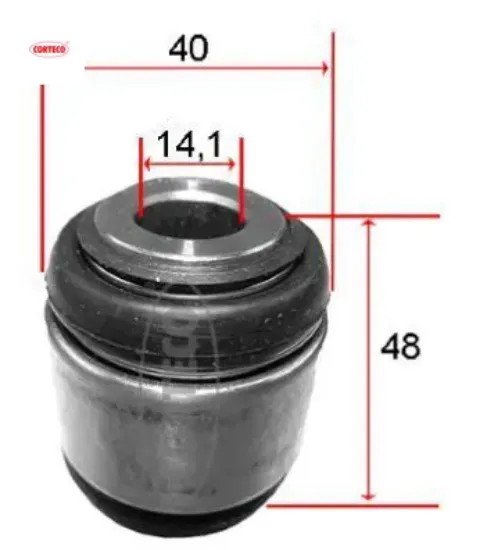 Torsıyon burcu arka alt dıs jaguar xf ı x250 xj x350. X358 corteco c2c36866/ c2c18350/ c2c12119 resmi