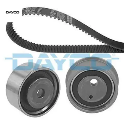 Triger kayış seti eksantrik seti elantra 2.0l g4gc 97-06 / tucson 2.0l g4gc benzinli 05-10 1 kayış 2 dayco 2431223202/ 2481023400/ 2441023400 resmi