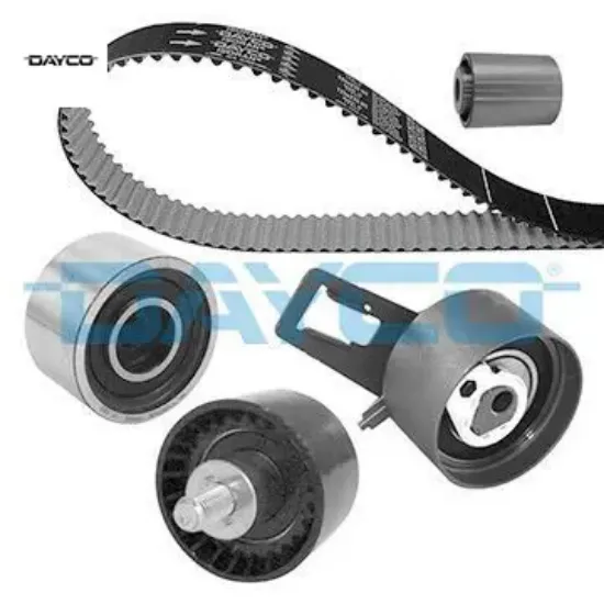 Triger kayış seti eksantrik seti terracan 2.9l j3 crdi 01-06 / carnıval 2.9l j3 crdi 02-06 1 kayış 4 dayco 0k88r12205/ 0k88r12700/ 0k88r12740 resmi