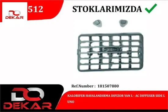 Kalorıfer havalandırma dıfızor yan l uno dekar 181507880 resmi
