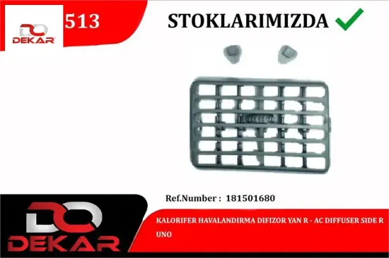 Kalorıfer havalandırma dıfızor yan r uno dekar 181501680 resmi