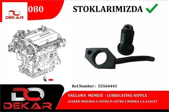 Pıston yaglama jetı astra j-ınsıgnıa a dekar 55564441 resmi