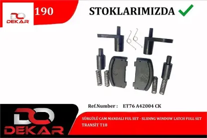 Surgulu cam mandalı full set transıt t18 dekar et76a42004ck resmi