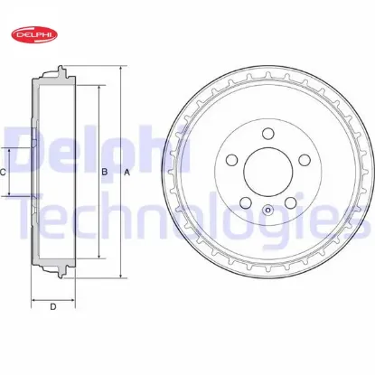 Fren kampanası a1 allstreet-a1 cıty carver-a1 sportback-arona-ıbıza-fabıa-kamıq-scal a-polo-taıgo-t- delphı 2q0609617a resmi