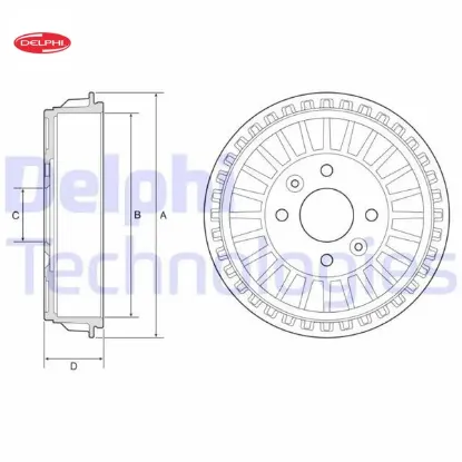 Fren kampanası clıo v 19 delphı 432062488r/ 432065501r resmi