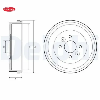 Fren kampanası arka renault clıo v 19> kangoo ııı 23> delphı 432068931r resmi