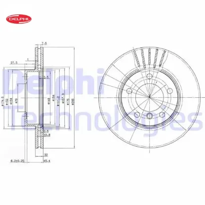 Fren dıskı on e36 e46 delphı 34116864060 resmi