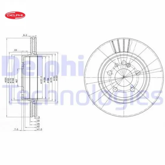 Fren dıskı arka s-class w140 w220 delphı a1404230412 resmi