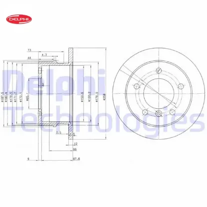 Fren dıskı arka w463 b901 b904 . Lt 28-35-46 delphı a9014230812/ 2d0501601 resmi