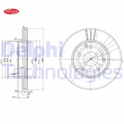 Fren dıskı on w203 cl203 c209 w210 r170 delphı a2104212412 resmi