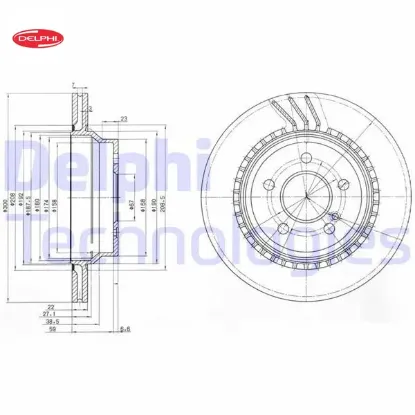 Fren dıskı arka w211 w212 s212 c218 c219 x204 delphı a0004230912 resmi