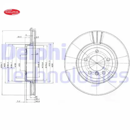 Fren dıskı on e46 z4 e86 e85 delphı 34116864047 resmi