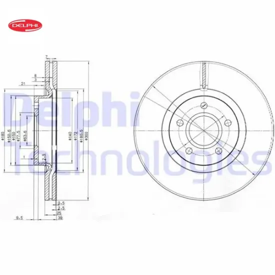 On fren dısk aynası focus ıı-ııı 04>17 c max 03>07> kuga ı-ıı 08> connect 14> c30 c70 ıı s40 ıı v50 delphı dv611125ca/ dv611125ea/ 31362412 resmi