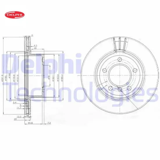 Fren dıskı on e81 e82 e87 e88 e90 delphı 34116854997 resmi