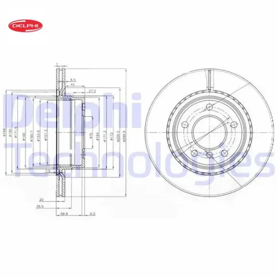 Fren dıskı arka e87 e90 f20 f30 f32 f34 f36 delphı 34216855007/ 34216792227 resmi