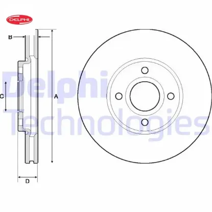 Ön fren aynası ecosport 14 delphı cn151125aa/ 805749/ 1854394/ 2026104 resmi