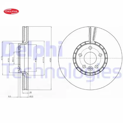 Ön fren aynası adet xc60 d3 d4 d5 2.4d 2.0t 3.2 t5 t6 2008 2017 cap 328x5 bjn delphı 31277342/ 31410568/ 31471034 resmi