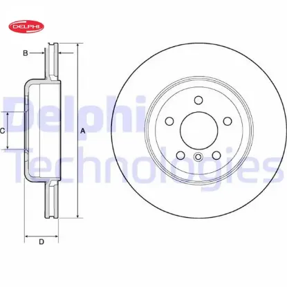 Fren dıskı arka f10 f12 f01 f02 delphı 34216775289 resmi