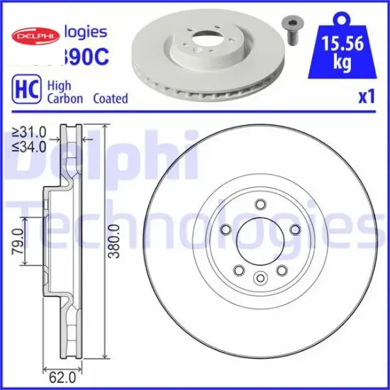Fren dıskı on defender l663 dıscovery 5 l462 r.r 4 vogue l405 r.r sport 2 l494 delphı lr098968/ lr161894 resmi