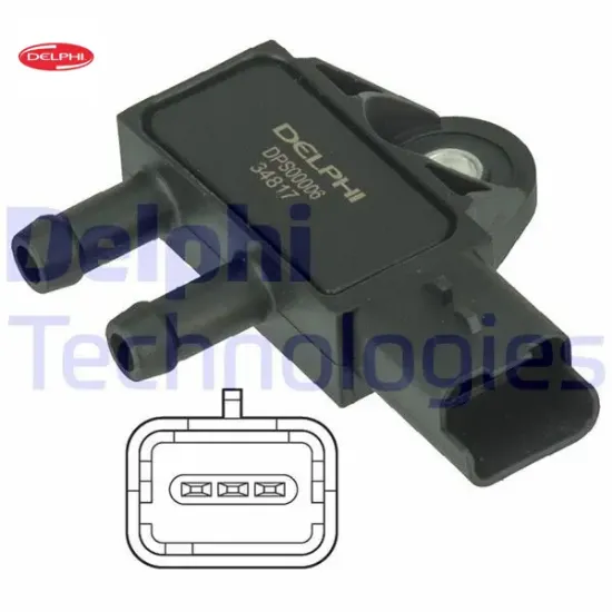 Fap kaptörü egsoz basınç sensörü vıvaro c-zafıra-p207-p208-p301-p307-p308-p508-p2008-mını r55 r56 p3 delphı 1618.Z9/ 3639257/ 13627805472/ 1618.Lp resmi