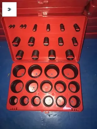 Oring set kırmızı kutu kalın 3e  resmi