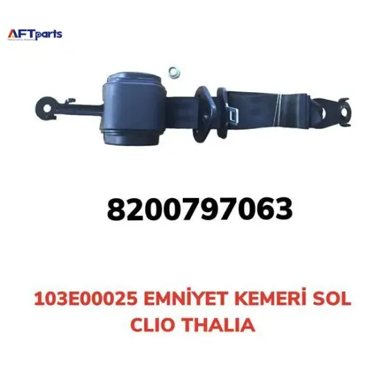 Emniyet kemeri otomatik sol clıo-thalıa aft 103e00025/ 8200797063 resmi