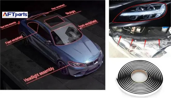 Sızdırmazlık contası far-stop-cam-kapı vs. Kauçuk üniversal tüm araçlar 5 metre aft  resmi