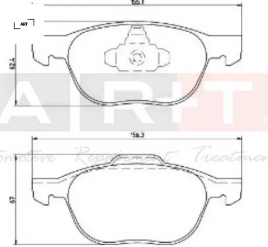 Ön balata focus 04 18 cmax 07 19 kuga ı -ıı 08 14 v40 19 c30 06 12 s70 08 13s40 04 12 v50 04 12 3 03 art av6j2k021aa/ 3m512k021ab/ 30742030 resmi
