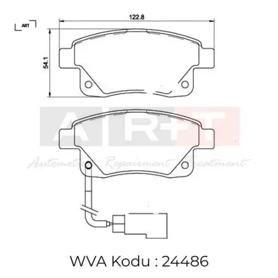 Arka fren balatası transıt v347-v348 06 11 fıslı art me6c1j2m008ab/ 6c112m008af/ 1371454 resmi