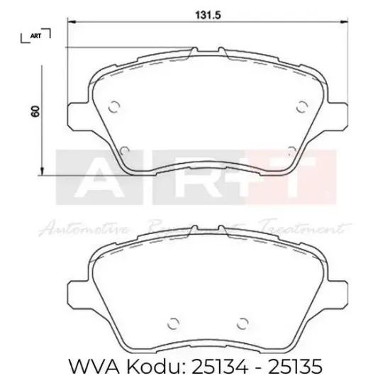On fren balatası transıt torneo courıer 14 b max 14 art meay1j2k021aa/ ay112k021ca resmi