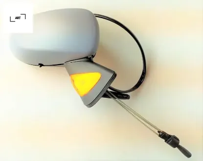 Dış dikiz aynası mekanik astarlı sarı sinyalli sensörlü sağ modüs 02-08 art 7701059146 resmi