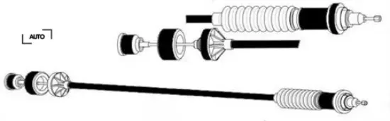 Debriyaj teli partner-berlıngo dw8b 03-08 x auto 2150.Cx/ 9661239180/ 2150.Cs resmi