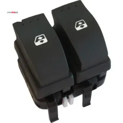 Cam düğmesi ön sol megane ıı cam anahtarı dynamıc çiftli 8200315042 autodak 8200315042 resmi