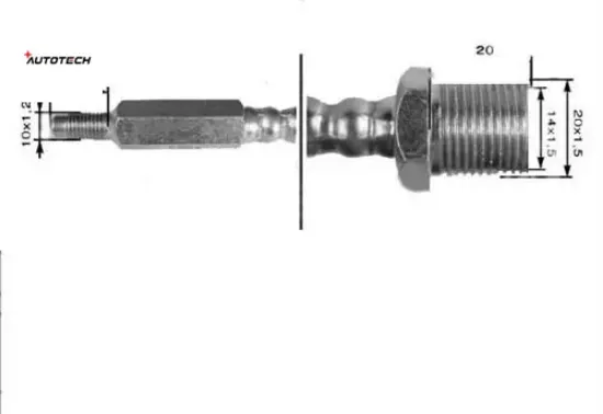 Ön fren hortumu kısa 50 nc autotech 8590961 resmi
