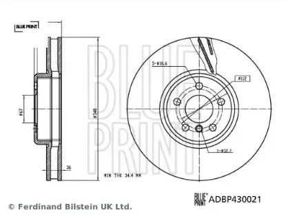 Fren dıskı on sag bmw g20 g21 g22 g23 g30 g31 g38 g32 g11 g12 g14 g15 g16 g01 g02 g05 g18 g06 g07 g2 blue prınt 34108858706 resmi