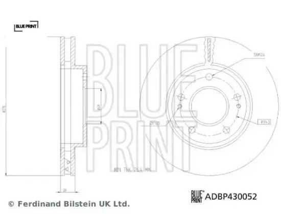 Fren diski l200 ıv blue prınt mn102275 resmi