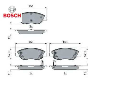 On balata fıat egea 15> 1.4 1.5 t4 hıbrıt 1.6 d k:19 mm g:151.1 mm büyük tip bosch 77367923/ 77368553 resmi