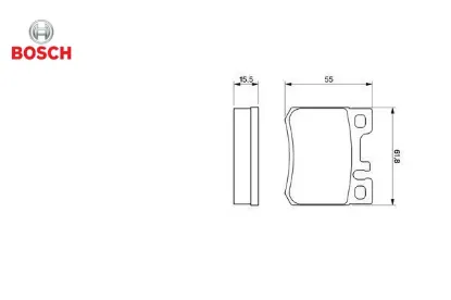 Fren balatası arka w202 w124 bosch a0024200120 resmi