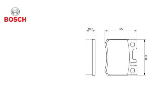 Fren balatası arka w202 w124 bosch a0024200120 resmi