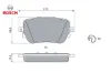 Fren balatası arka w177 v177 w247 c118 x118 h247 x247 bosch a0004201706/ a0004205803 resmi