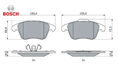 Ön fren balatası corsa f e 19 mokka e 20 208 19 2008 19 c4 20 ds3 18 bosch 1675901280/ 1609987980/ 1647874180 resmi