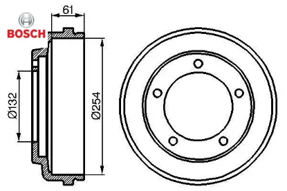 Arka kampana transıt t12 93 00 bosch 92vb1126aa/ 6464214 resmi