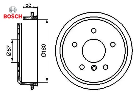 Fren kampanası a-class w168 97 04 bosch a1684230401 resmi