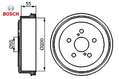 Fren kampanası - 200.0 / 65.0 mm bosch  resmi